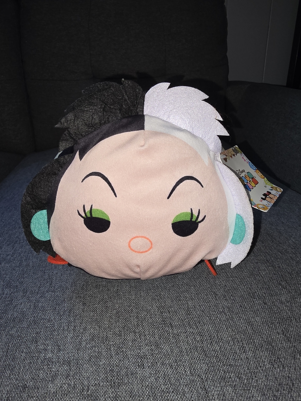 Disney Plush Small Pet Pillow - Black & White Cruella Inspired